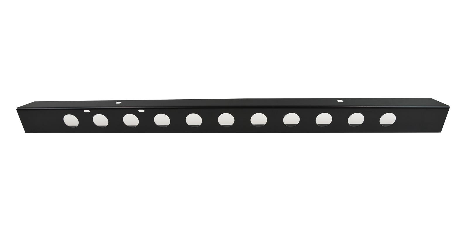 Kentrol 45-86 Jeep CJ 54 Inch Front Bumper with holes - Powdercoat Black thumbnail 3