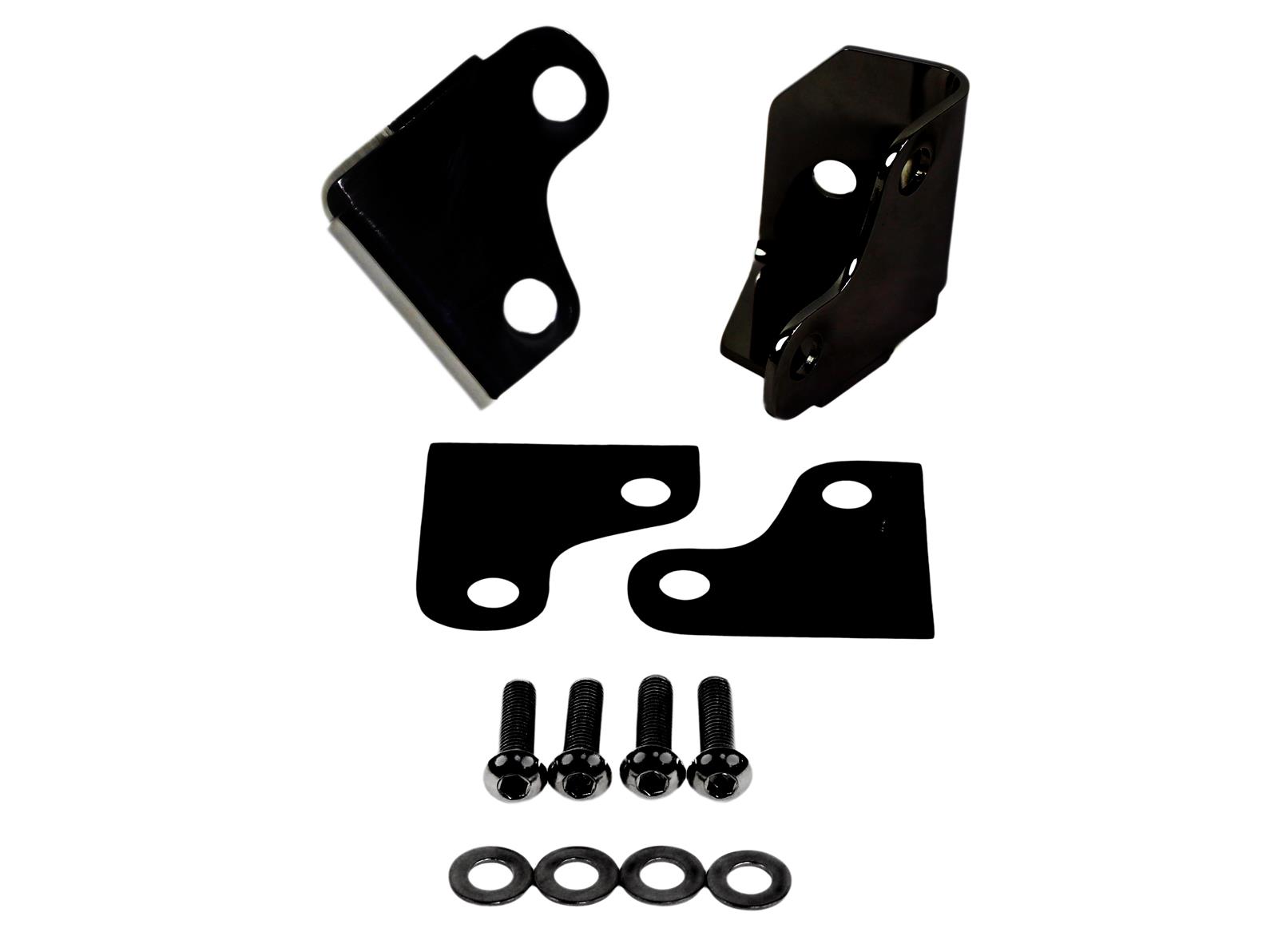 Kentrol 07-18 Jeep Wrangler JK Windshield Light Mount - Powdercoat Black