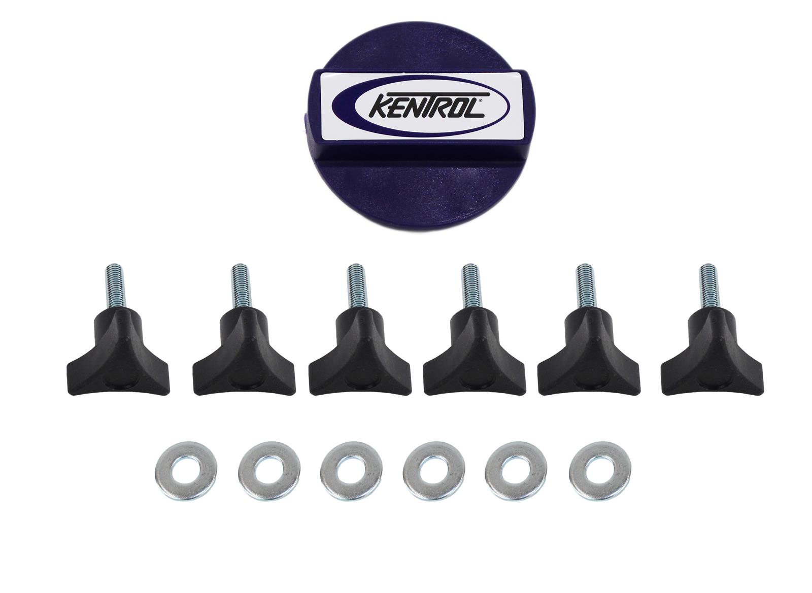 Kentrol 03-17 Jeep Wrangler TJ/JK Hardtop Screws - Textured Black thumbnail 2