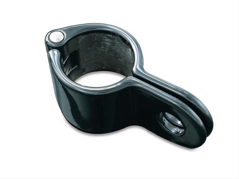 Kuryakyn Magnum Quick Clamps 1003 Foot Peg Clamp, Clamp, Adjustable, Steel, Black, 1.25 in. Tube Diameter, Pair