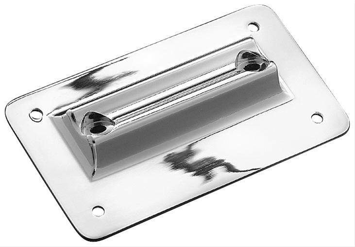 Kuryakyn Lay Down License Plate Holders 113 Holder, Down, Steel, Chrome, Each thumbnail 2