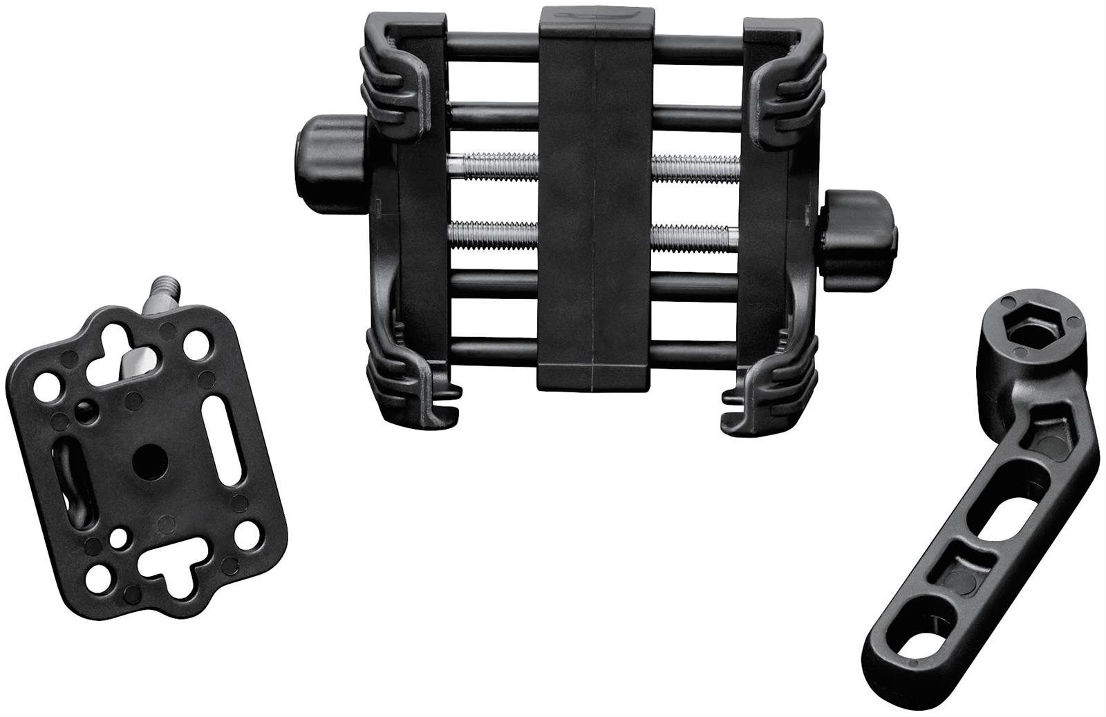 Kuryakyn Tech-Connect Device Mounting Systems 1676 Mobile Holder, System, Clamp Type, Composite, Black, Kit