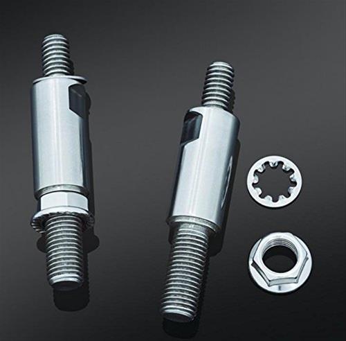 Kuryakyn Raised Mirror Adapters 1713 Stud Adapters, Raised, 10mm x 1.25 Stud Size, Pair