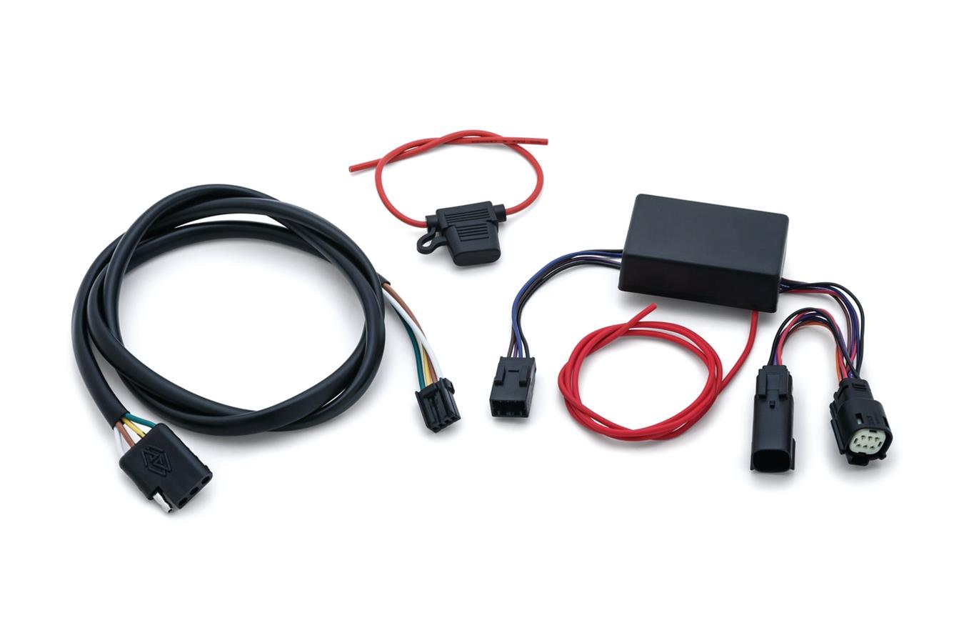 Kuryakyn Trailer Wiring and Relay Harnesses for 2014-2021 FLHTCUTG TRI GLIDE ULTRA, 2015-2021 FLRT FREEWHEELER - 2599 Harnesses, Plug Play '14-'20 Trike with 4-Wire Trailer, Kit