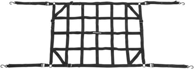 Kuryakyn Backrest Accessories 506543 Security & Transport TAKRAK CARGO NET FOR SXS BLK