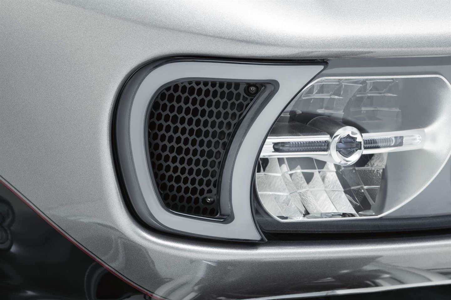 Kuryakyn LED Accent Lights 506593 Lighting & Instrument Tracer Headlight Vent Accents TRACER HDLGT VENT ACCNTS/RDGLD