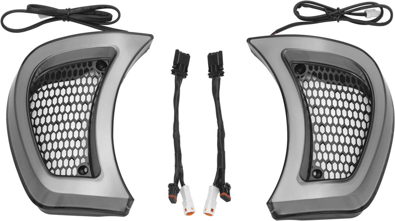 Kuryakyn LED Accent Lights 506593 Lighting & Instrument Tracer Headlight Vent Accents TRACER HDLGT VENT ACCNTS/RDGLD thumbnail 3