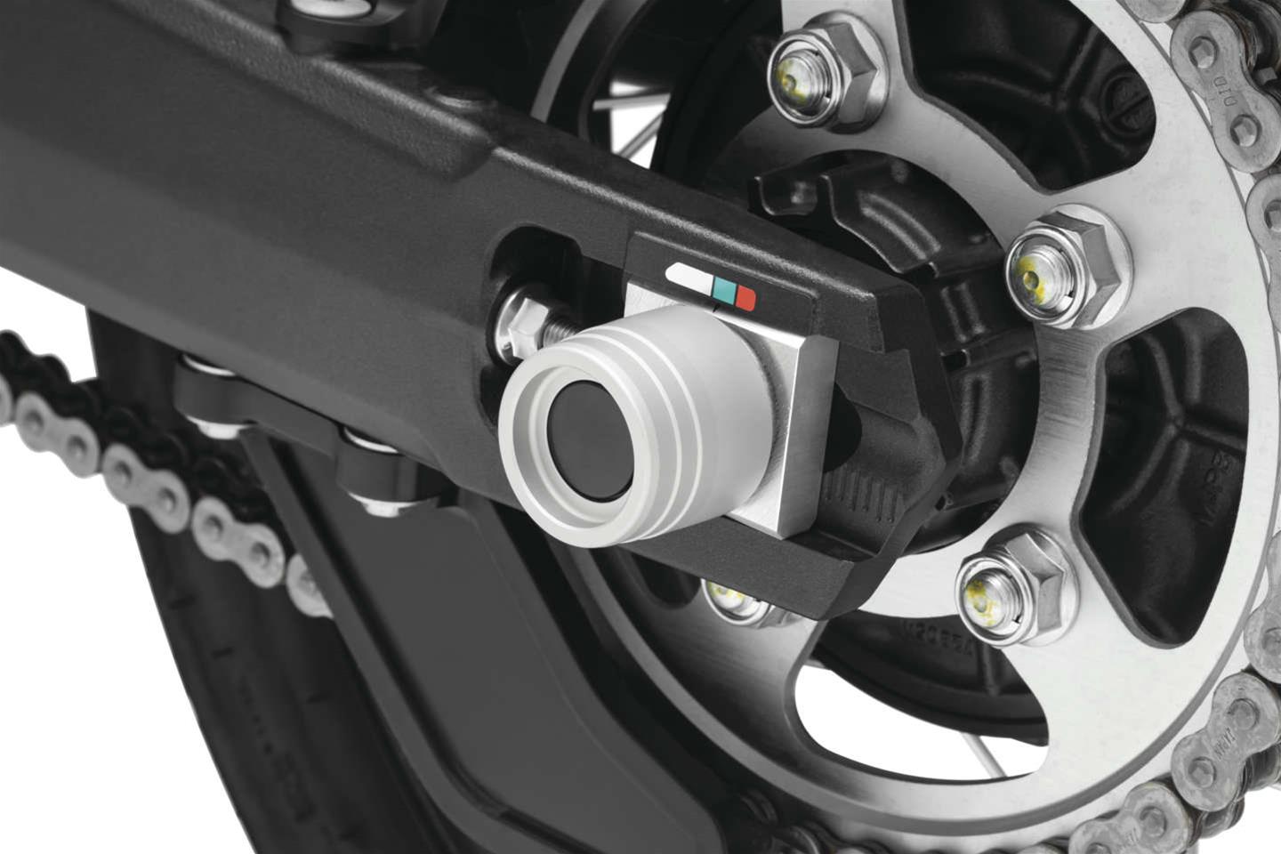 Kuryakyn Powersports Axle Sliders 504522 Body Lodestar Rear R AXLE SLIDE CRF1000L/ADV SIL