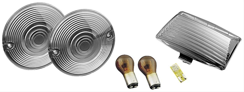 Kuryakyn Turn Signal and Fender Tip Lens Kits 4995 Lenses, Rear, Plastic, Smoke, Harley-Davidson®, Set