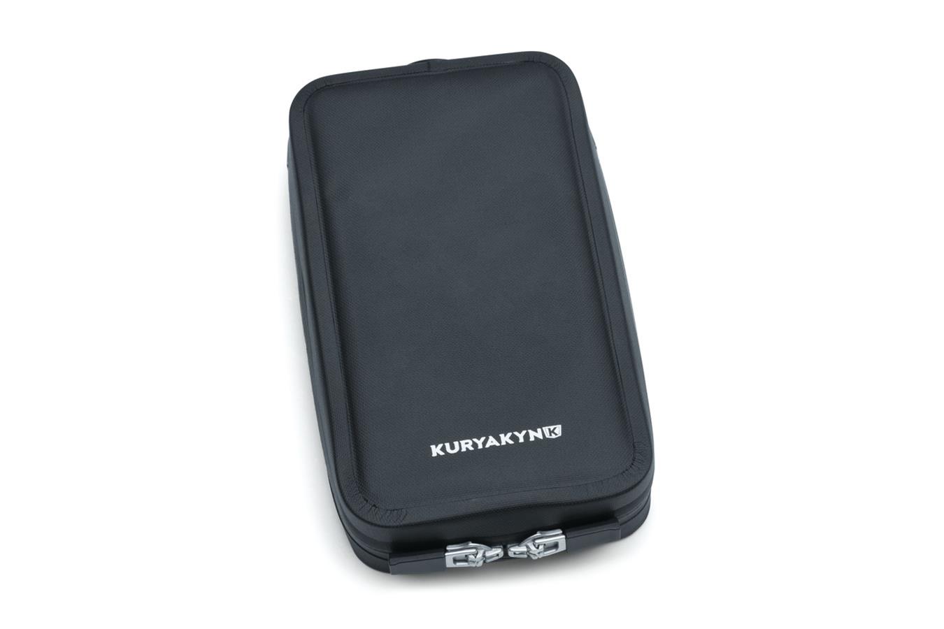 Kuryakyn Quick-Stash Magnetic Device Tank Pouches 5253 Mobile Holder, Cell Phone, Gas Tank, Magnetic, Black, Each thumbnail 3