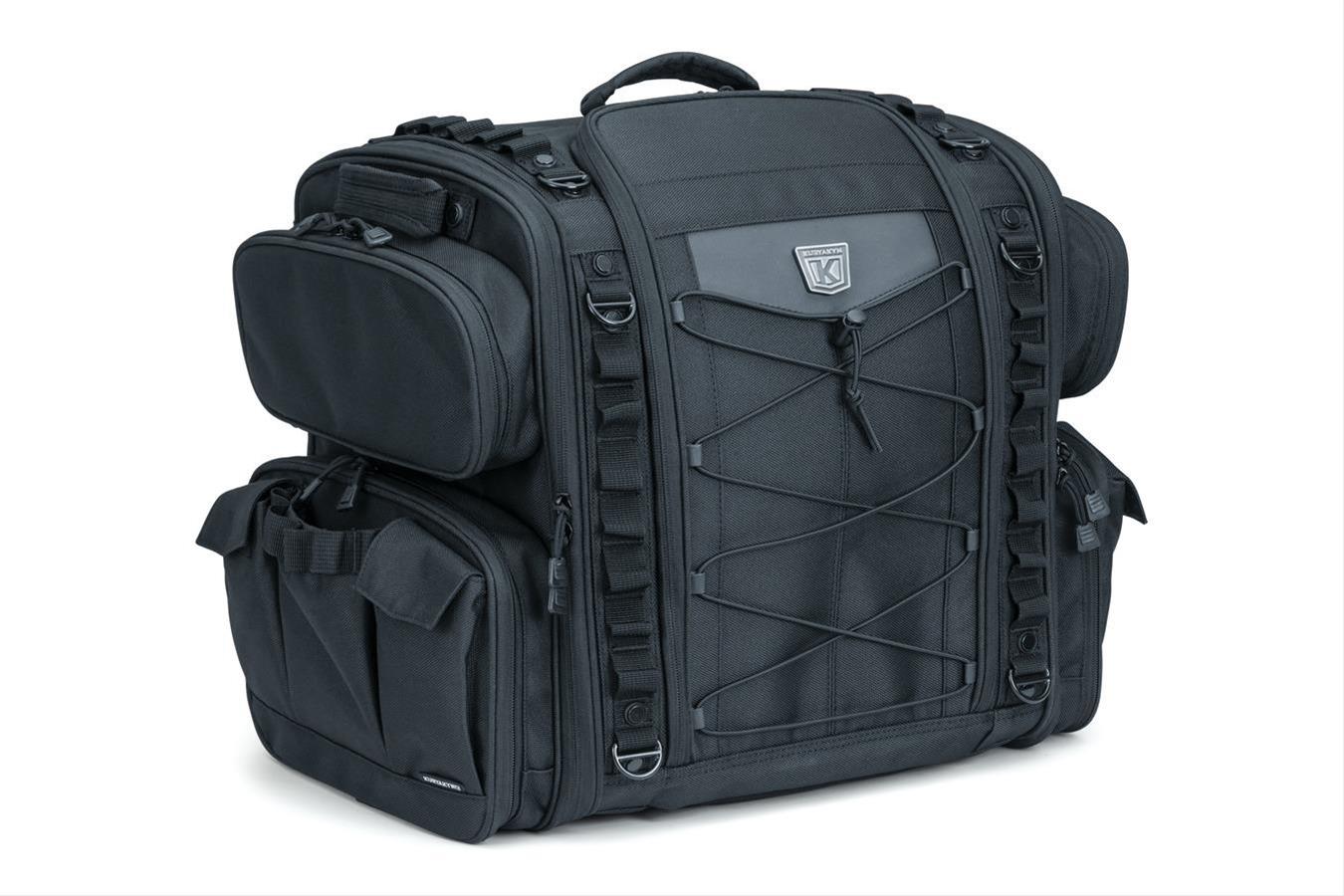 Kuryakyn Momentum Road Warrior Bags 5284 Saddle Bag, Warrior, Sissy Bar, 1,200 Denier, Black, Universal, Each thumbnail 2