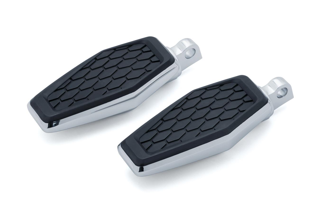 Kuryakyn Hex Pegs 5904 Foot Pegs, Hex, Aluminum/Rubber, Chrome, Harley-Davidson®, Pair thumbnail 2