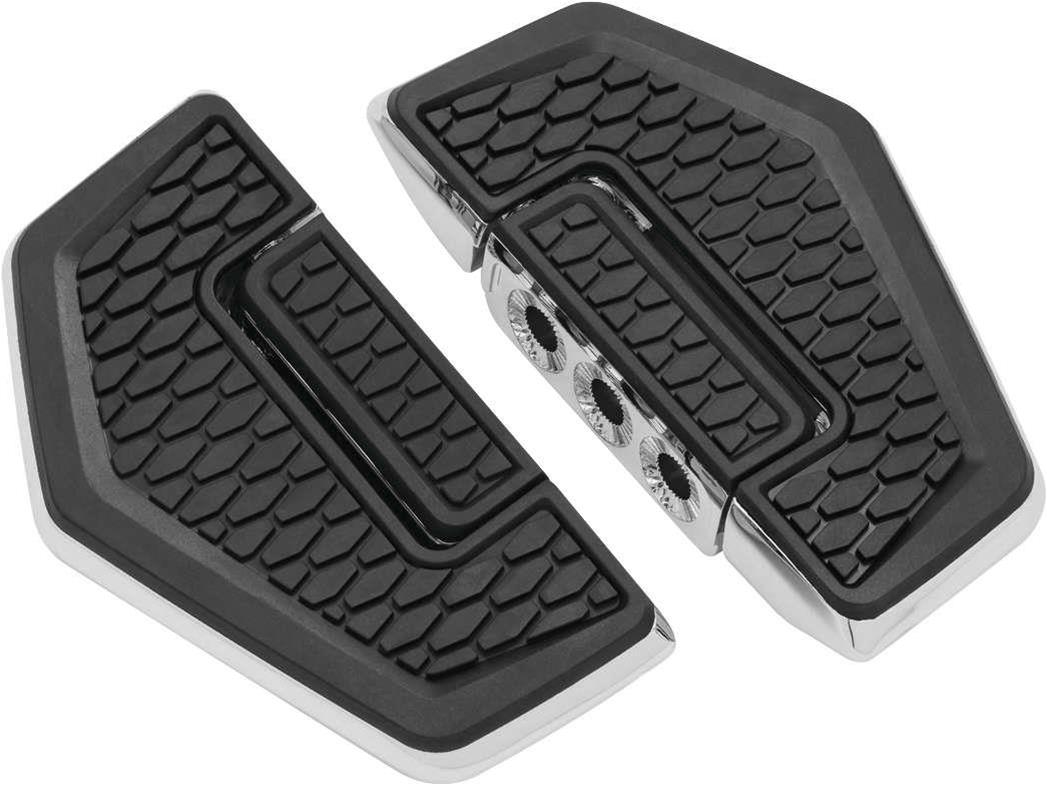 Kuryakyn Hex Floorboards 5908 Floorboards, Hex, Aluminum, Black, Driver, Pair