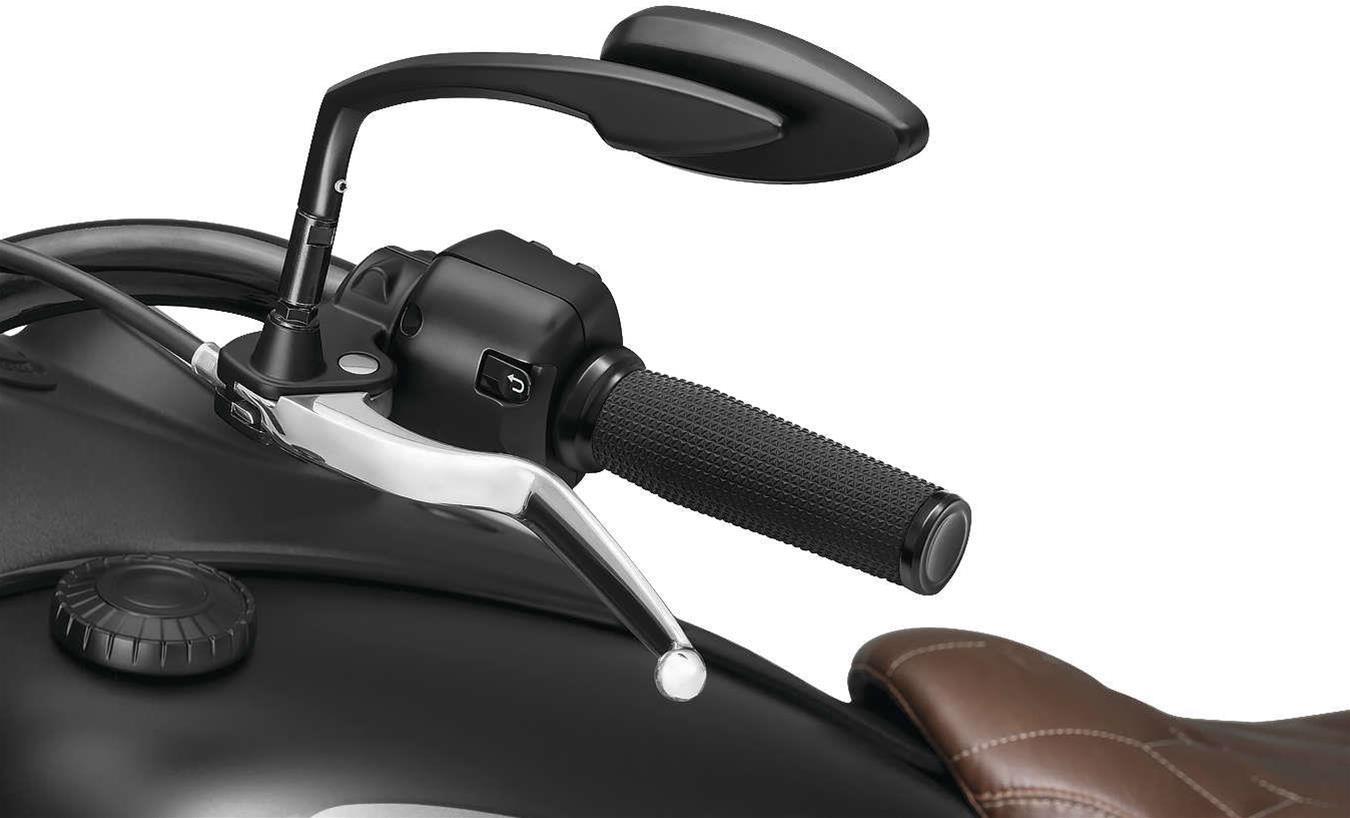 Kuryakyn Thresher Grips 5961 Grips, Thresher, Aluminum, Satin Black, Twist Throttle, 1 in. Bar Diameter, Indian, Pair