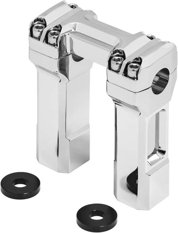 Kuryakyn Handlebar Mounts 505121 5" BILLET HANDLBR RISERS CHR
