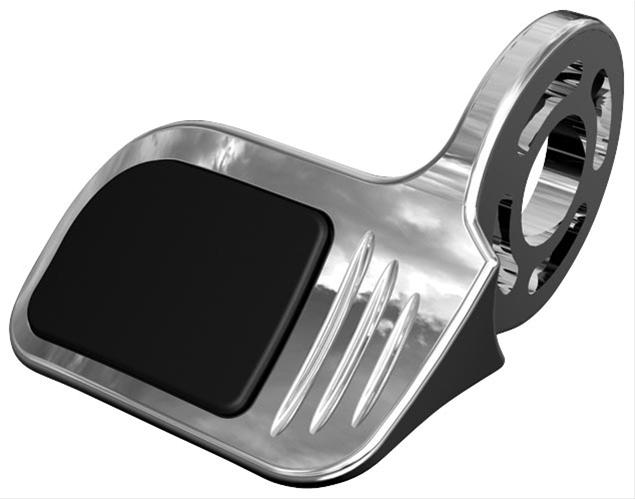 Kuryakyn Contoured ISO Throttle Bosses 6309 Bosses, Aluminum, Chrome, Each