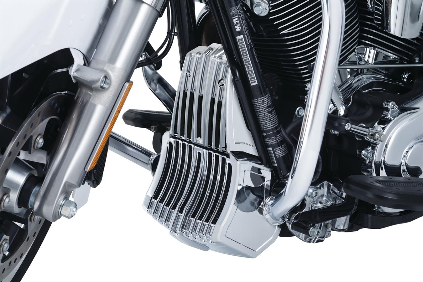 Kuryakyn Precision Regulator Covers 6427 Cover, Precision, Die-Cast Aluminum, Chrome, Bolt-On, Harley-Davidson®, Each