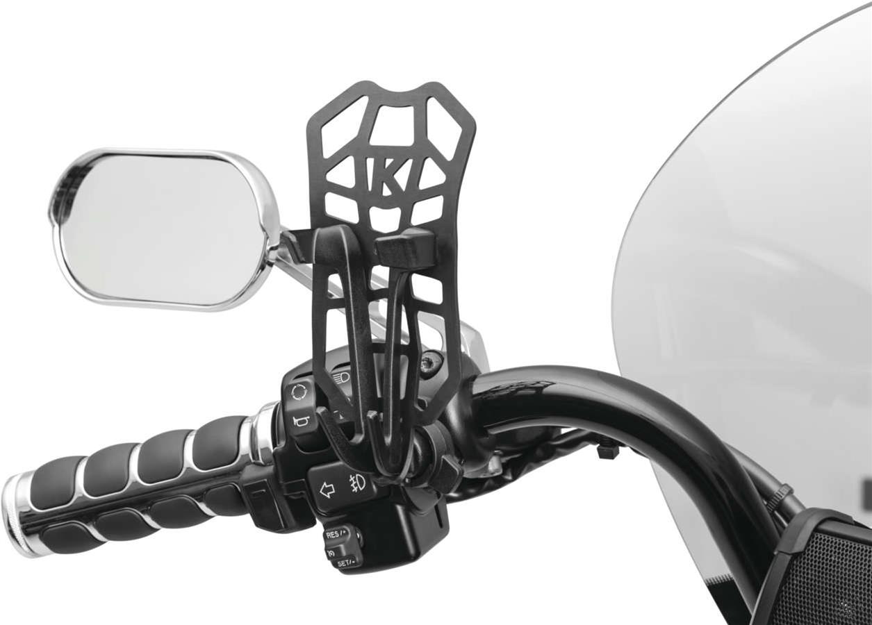 Kuryakyn Mobile and Media Device Holders 505126 Audio Video & Navigation Free-Flex Holder FREE-FLX DVC HLDRPER SCRW MNT