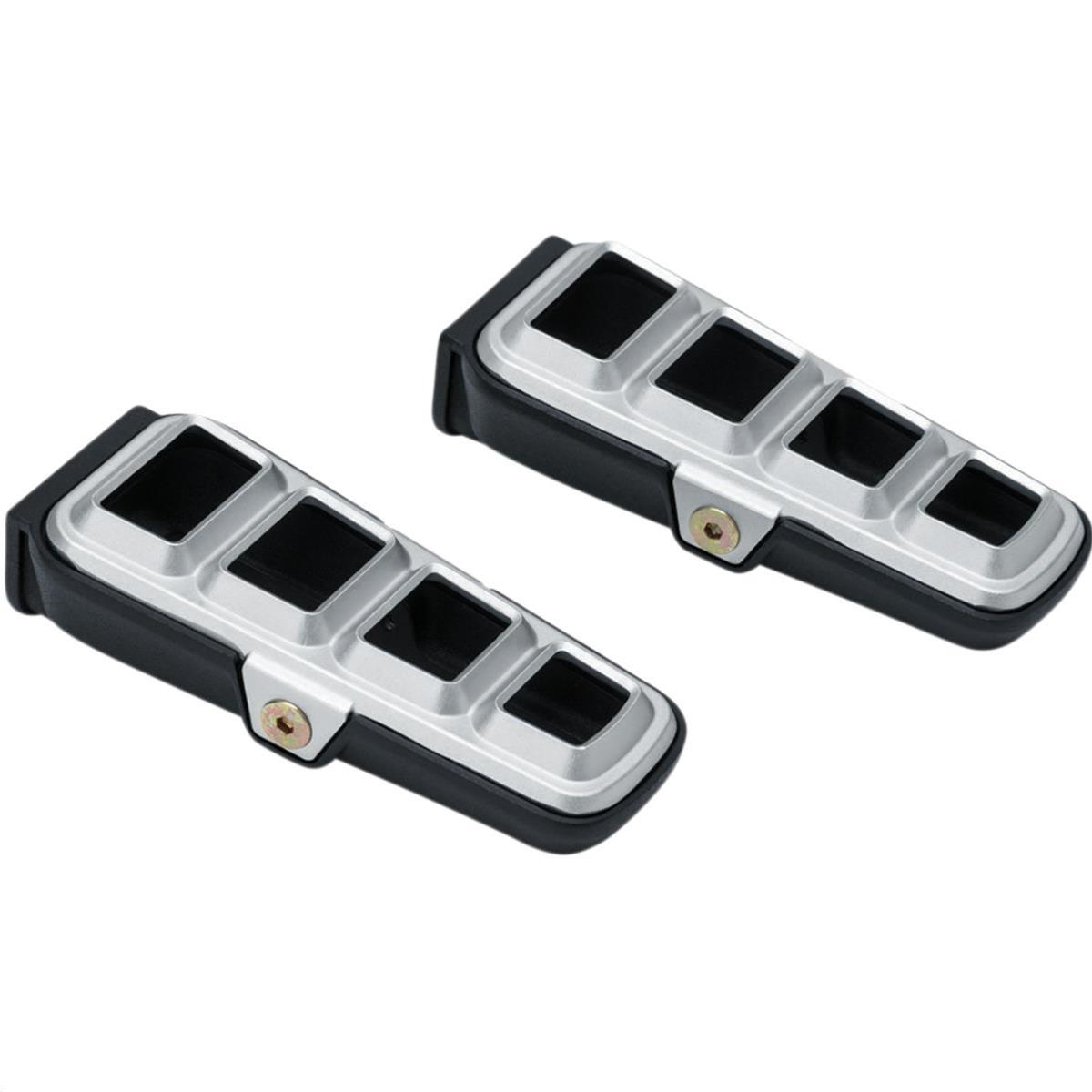 Kuryakyn Dillinger Pegs 6658 Foot Pegs, Dillinger, Aluminum, Silver, Without Mounts, Pair