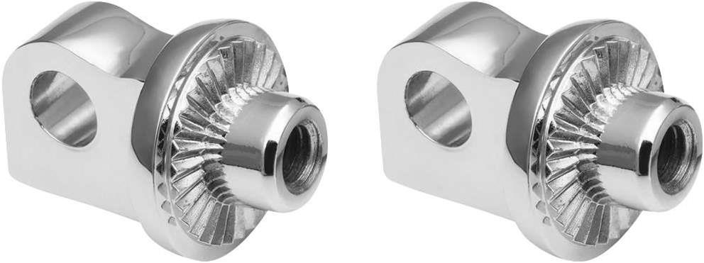 Kuryakyn Adjustable Stop Splined Peg Adapters 6774 ADJ STOP SPLND PEG ADPT CHR