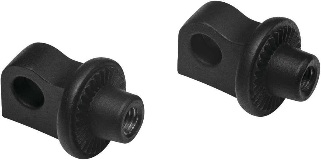 Kuryakyn Adjustable Stop Splined Peg Adapters 6775 ADJ STOP SPLND PEG ADPT BLK