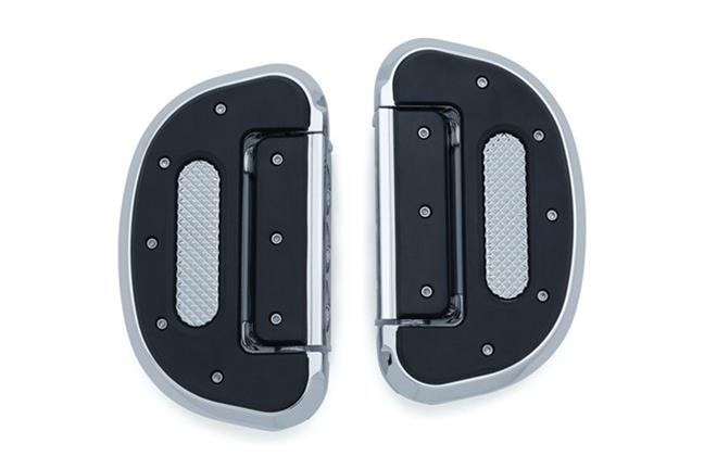 Kuryakyn Heavy Industry Folding Boards 7045 Floorboards, Industry, Folding, Aluminum, Chrome, Driver/Passenger/Highway Bar Location, Pair thumbnail 3