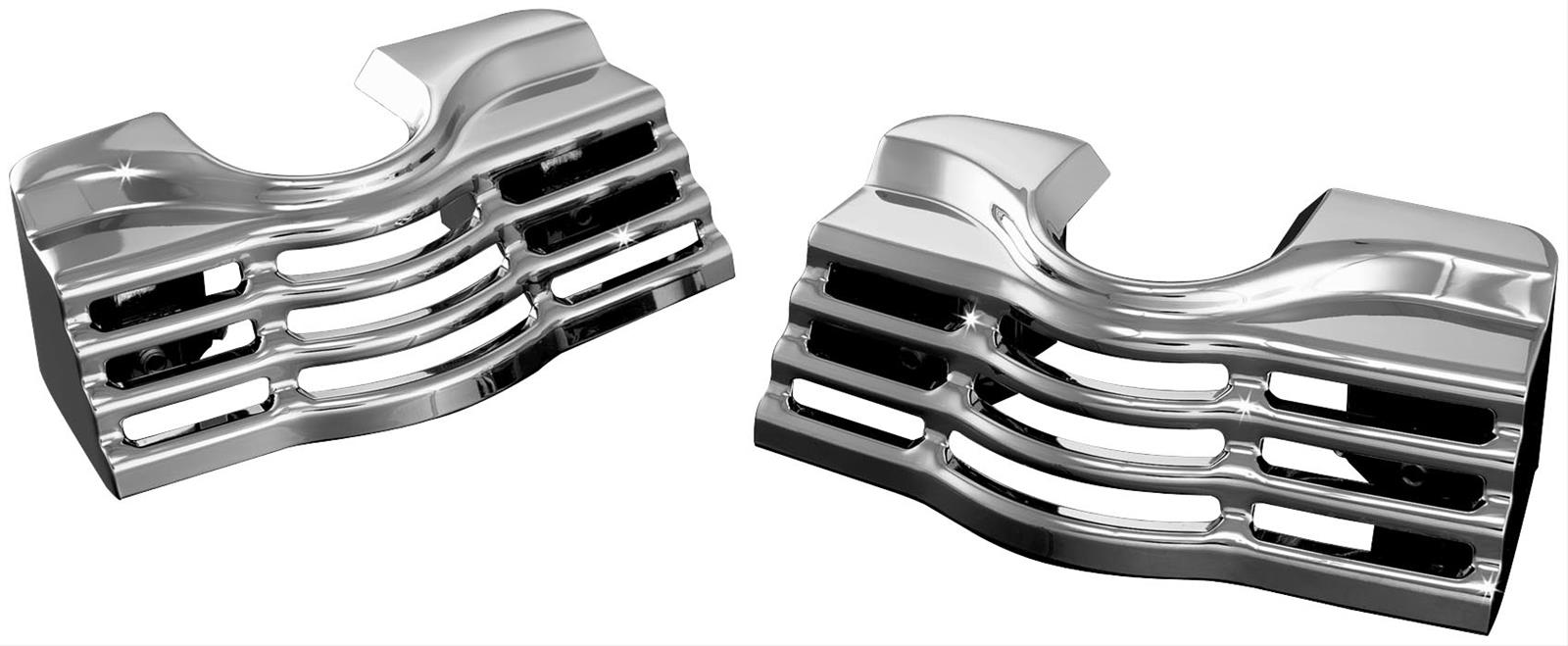 Kuryakyn Spark Plug-Head Bolt Covers 7260 Trim Accents, Covers, Aluminum, Chrome, Harley-Davidson®, Pair