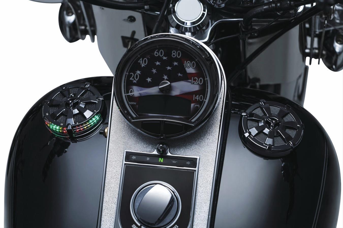 Kuryakyn 7383 Kuryakyn Alley Cat LED Fuel and Battery Gauges Summit