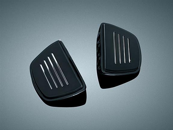 Kuryakyn Premium Mini Boards 7579 Floorboards, Board, Aluminum, Black, Driver, Pair