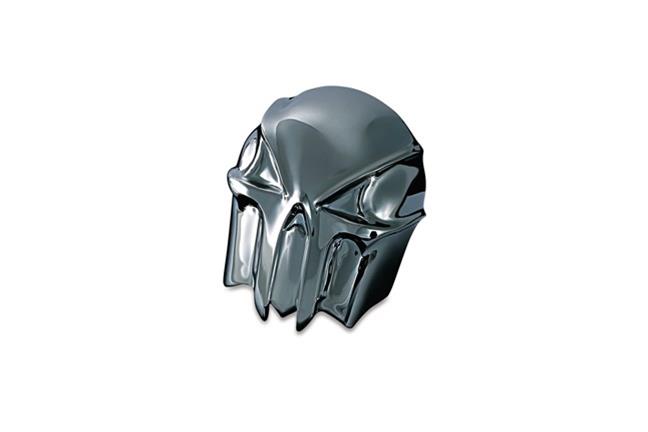 Kuryakyn Skull Horn Covers 7718 Cover, Skull, ABS Plastic, Chrome, Adhesive Mount, Harley-Davidson®, Each thumbnail 2