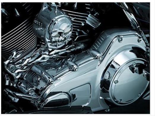 Kuryakyn Inner Primary Covers 7780 Engine Case Cover, Case, Steel, Chrome, Harley-Davidson®, Each