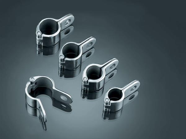 Kuryakyn Magnum Quick Clamps 7942 Clamp, Magnum, Quick, Front, Steel, Chrome, 1.350 in. Tube Diameter, Each