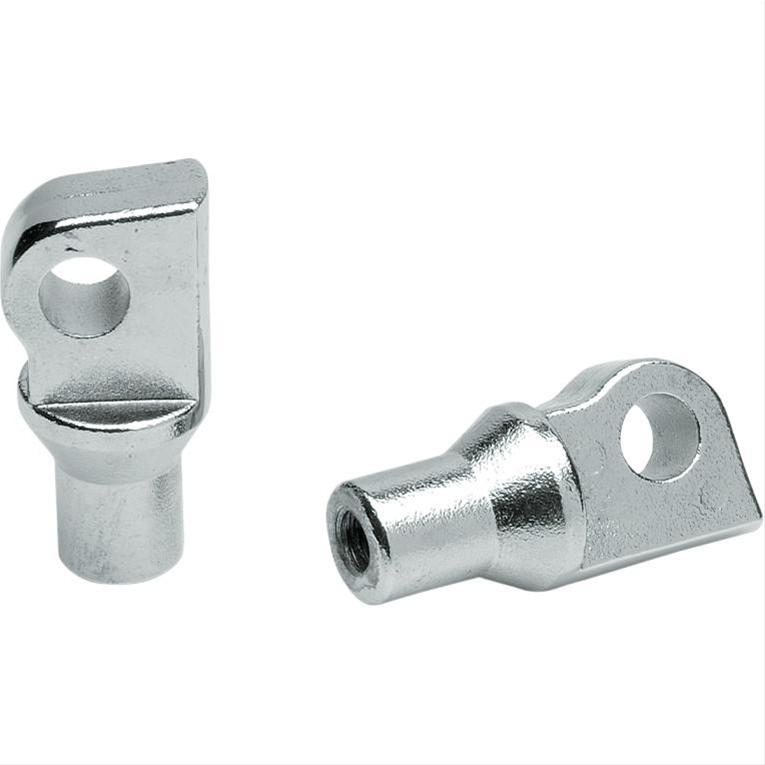 Kuryakyn Foot Peg Mounts 8008 Mounts, Steel, Chrome, H-D Style Male Mounts, Pair