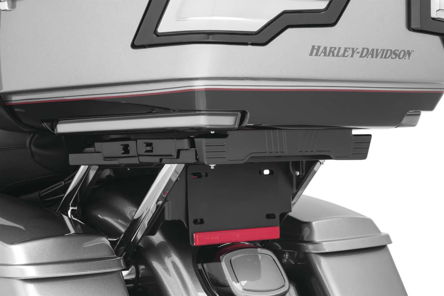 Kuryakyn Backrest Accessories 507434 Luggage Quick Adjust Tour-Pak Relocator ADJ TOR-PK RELO 14-UP TRG/BLK thumbnail 2