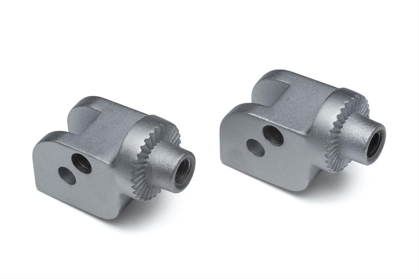 Kuryakyn Splined Peg Adapters 8903 Foot Mounts, Splined, Steel, Silver, Ducati, Pair