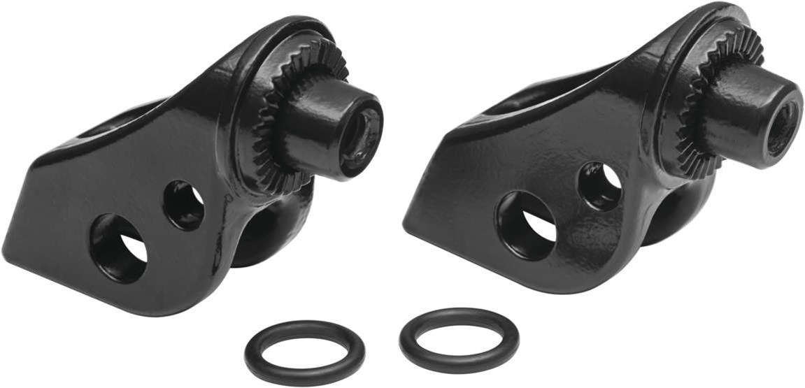 Kuryakyn Foot Control Components 504683 Controls Splined Peg Adaptors for Adventure Bikes SPLIND PEG ADPTR HONDA FRT BLK thumbnail 2