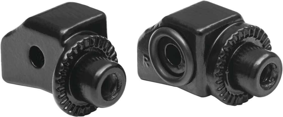 Kuryakyn Foot Control Components 504514 Controls Splined Peg Adaptors for Adventure Bikes FOOTPEG ADPT REAR S BK AF TWIN thumbnail 2