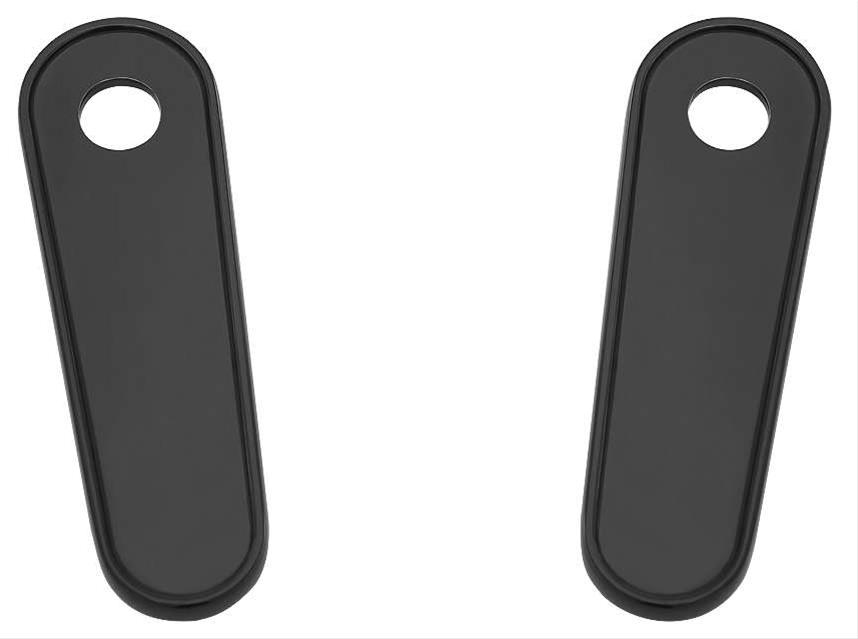 Kuryakyn Passenger Floorboard Block-Off Plates 9397 Floor Board Component, Plate, Gloss Black, Harley-Davidson®, Kit