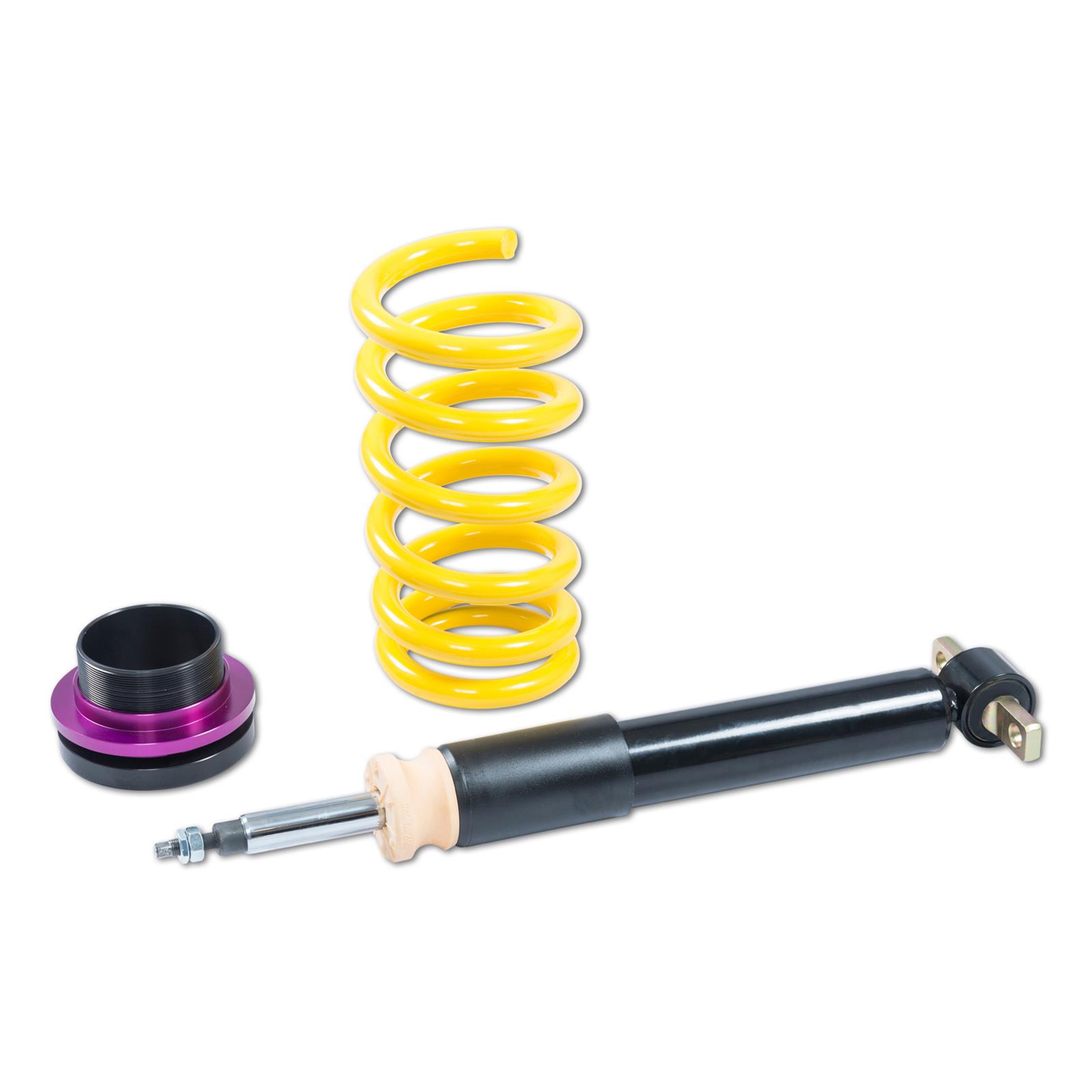 KW Variant 1 Coilover Kits for 2018-2023 MUSTANG - 10230081 Kits, 1, 0.8-1.6 in. lowered front, 0.6-1.4 in. lowered rear, Yellow Powdercoated Springs, Ford, With Electronic Dampers, Kit thumbnail 4