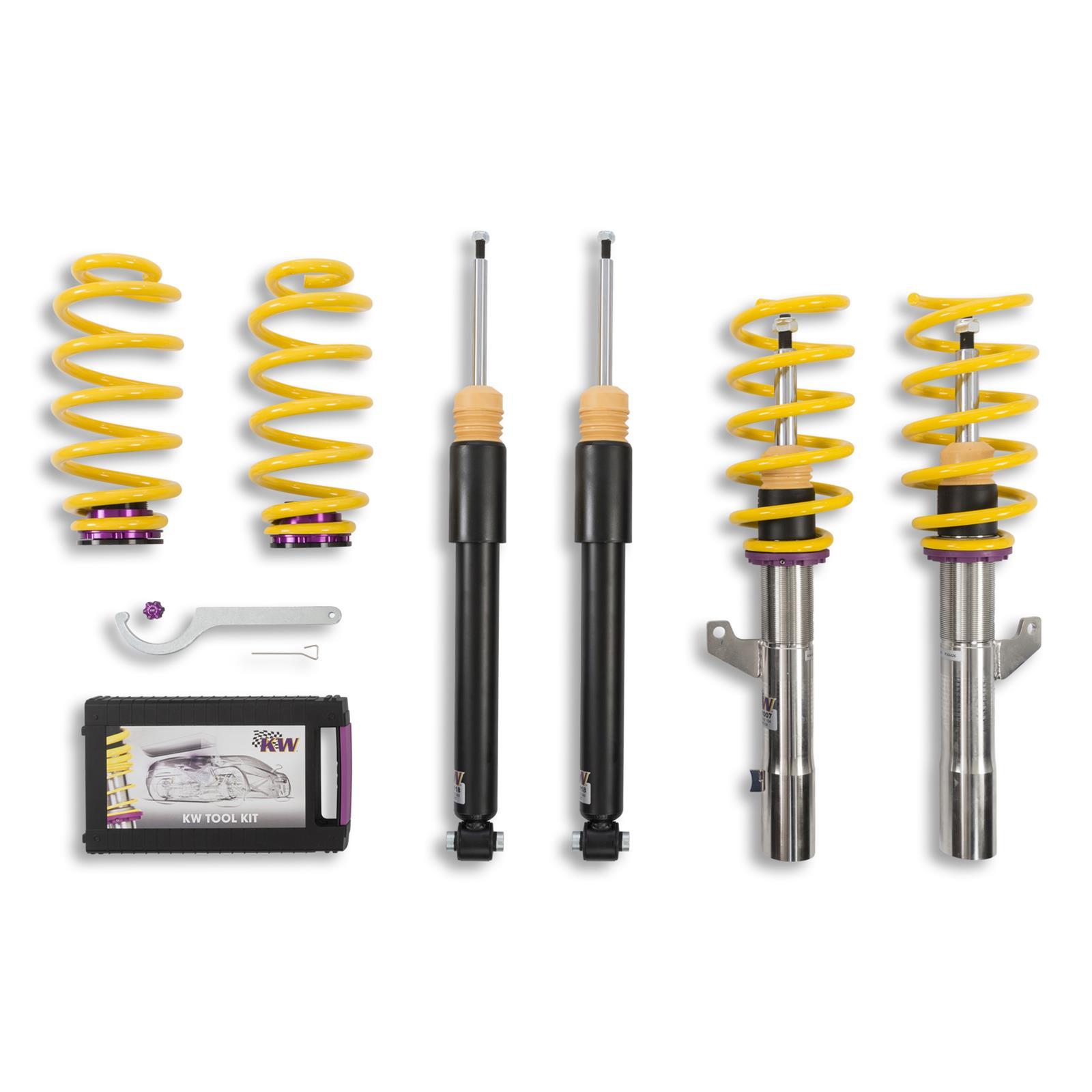 KW Variant 1 Coilover Kits 102800AX Kit V1, VW Arteon 4motion without electronic dampers