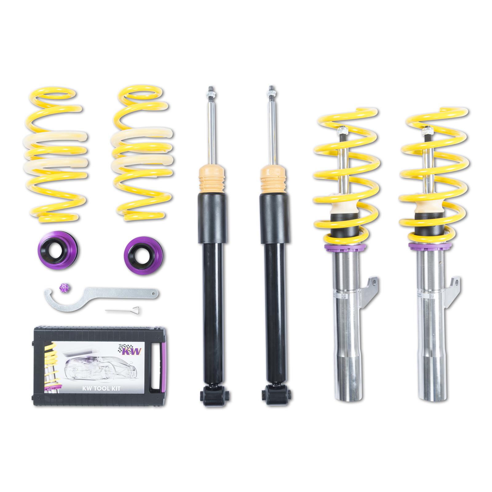 KW Variant 2 Coilover Kits 152800CB Kit V2, VW Golf VII R, without DCC
