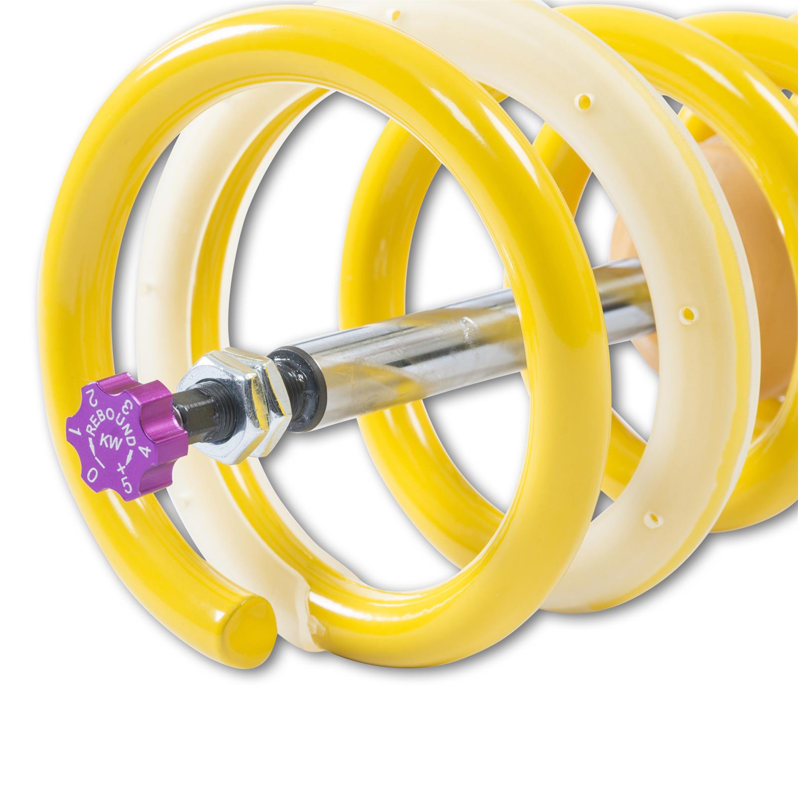 KW Street Comfort Coilover Kits 180200BU Kits, Comfort, 0.8 - 1.8 in. Lowered Front, 0.8 - 1.8 in. Lowered Rear, Natural/Black Shocks, Yellow Springs, BMW, Kit thumbnail 2