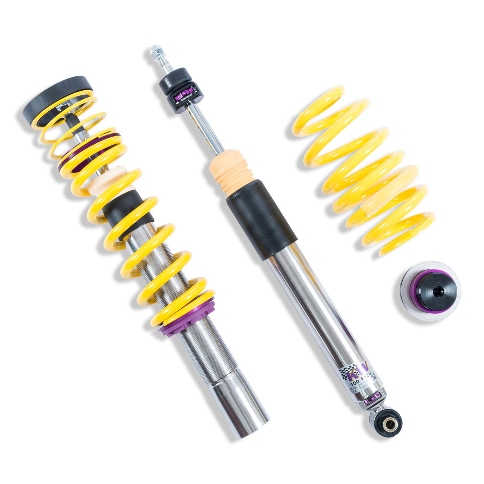 KW Variant 3 Coilover Kits 352100AV Kit, V3 fits Audi A4 (B9) Sedan 2WD w/o EDC; 50mm thumbnail 4