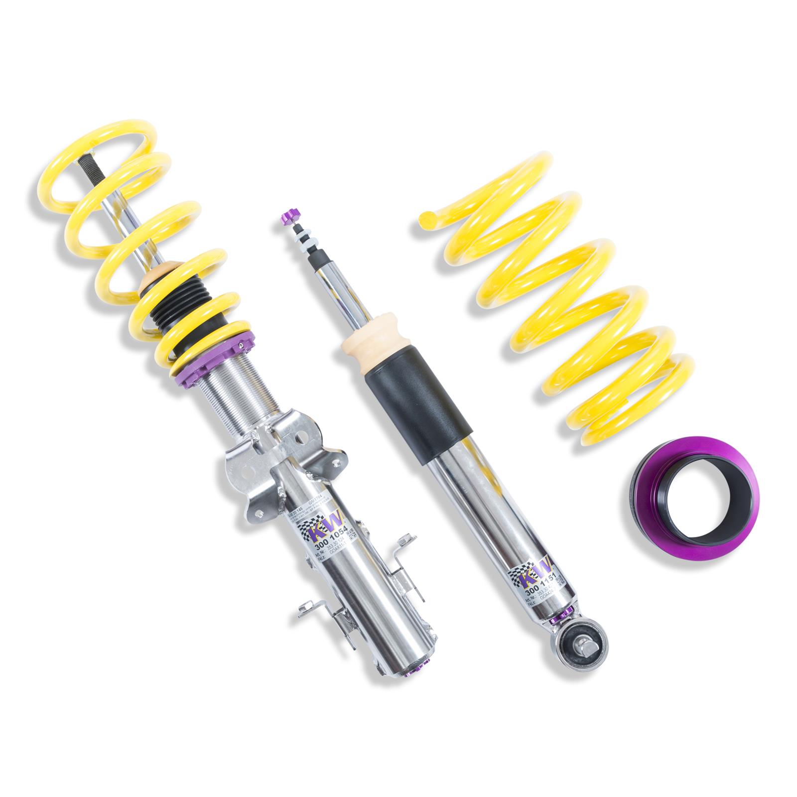 KW Variant 3 Coilover Kits 35230079 Kit, 3, 2018+ 'Mustang (S-550 Facelift); Fastback, Convertible, Without Electric Dampers, Front 20-40MM, Rear 15-35MM Drop thumbnail 5