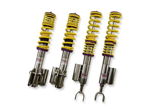 KW Variant 3 Coilover Kits for 2004-2009 LANCER - 35265006 Kits, 3, 0.9 2.0 in. Lowered Front and Rear, Shocks, Yellow Powdercoated Springs, Mitsubishi, Kit