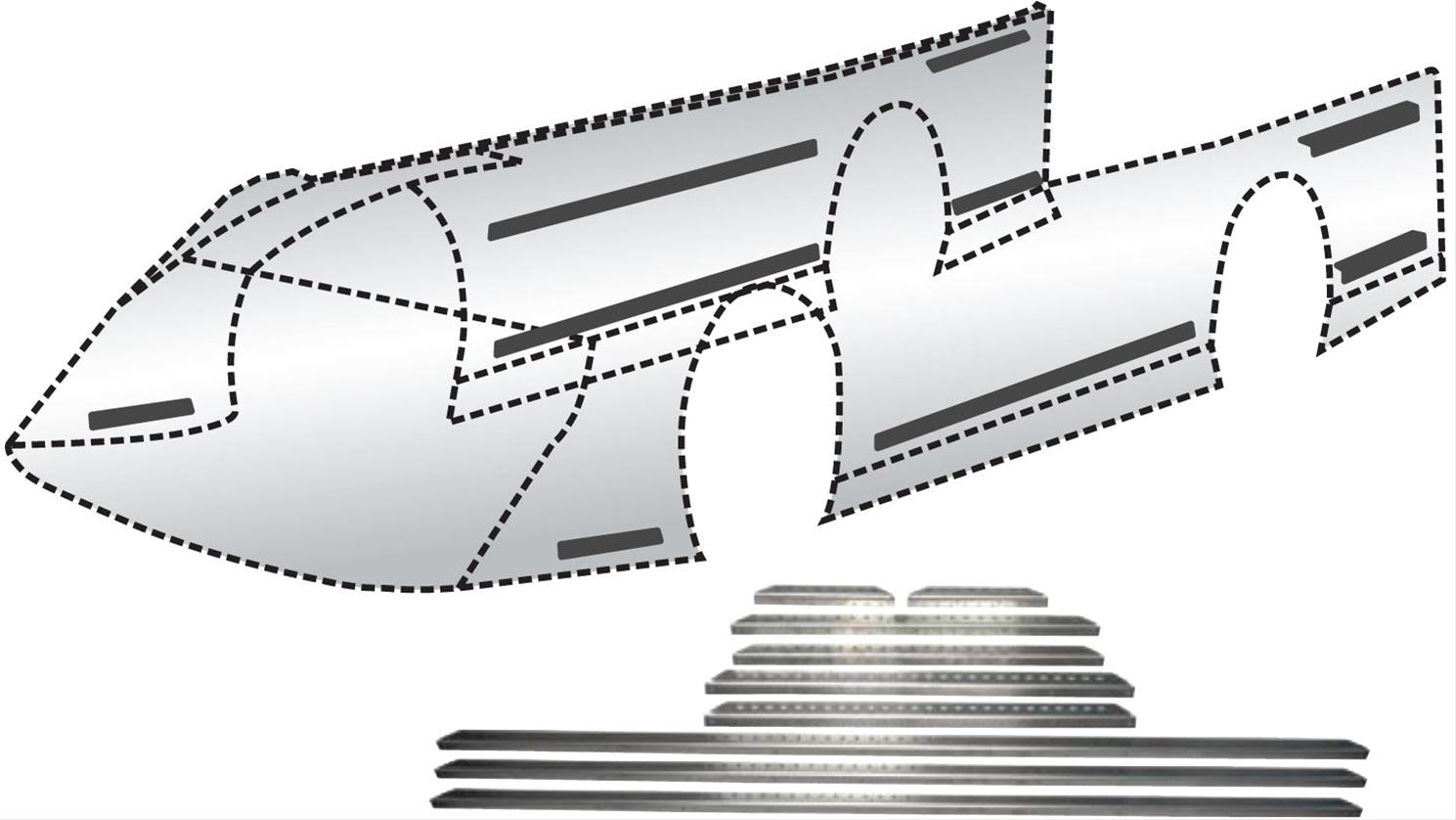 Keyser Manufacturing 100 89980 Keyser Manufacturing Aluminum Body Brace Kits Summit Racing