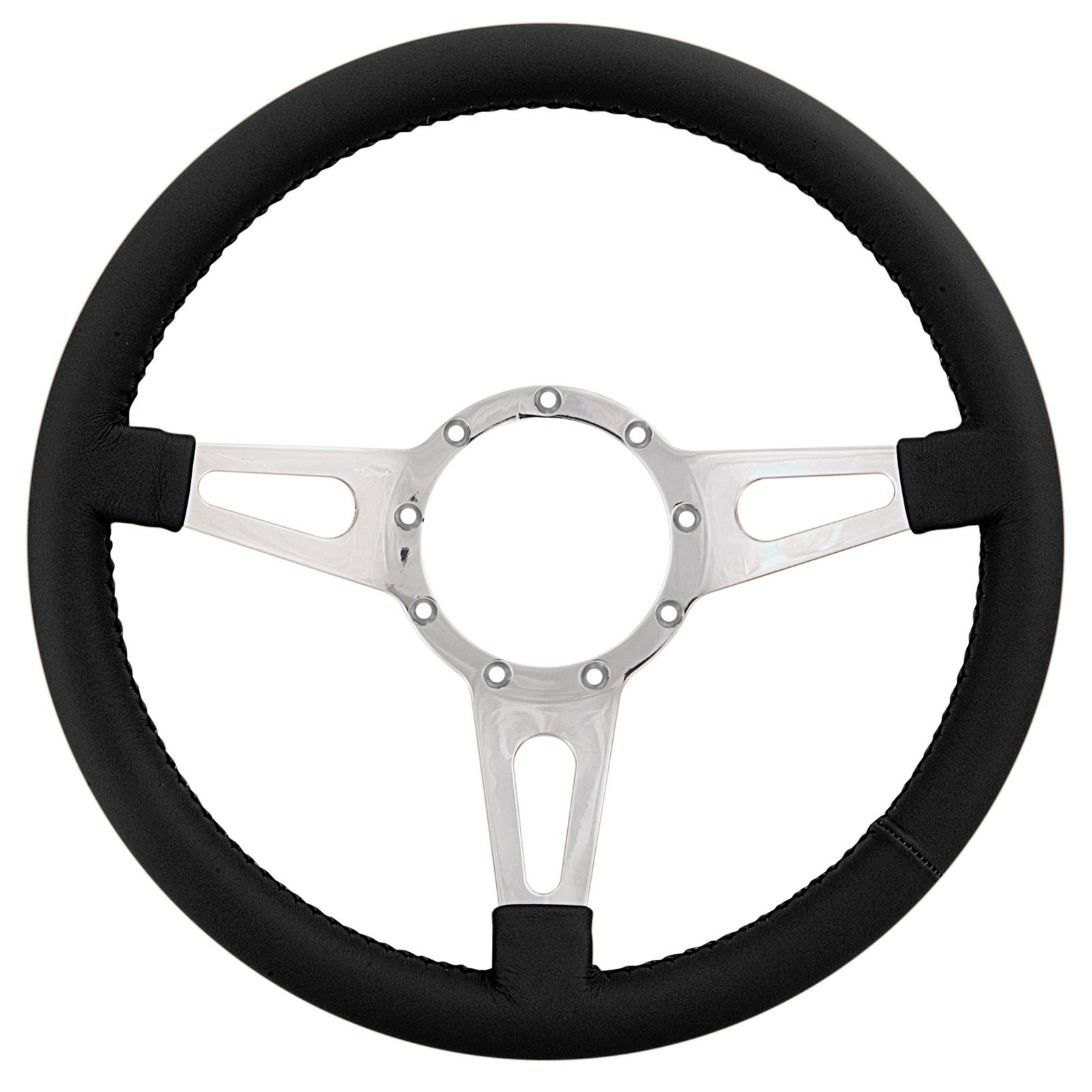 Lecarra Mark 4 Steering Wheel Supreme Polished w/Black Wrap 44201 Lecarra Mark 4 Steering Wheel Supreme Polished w/Black Wrap 44201