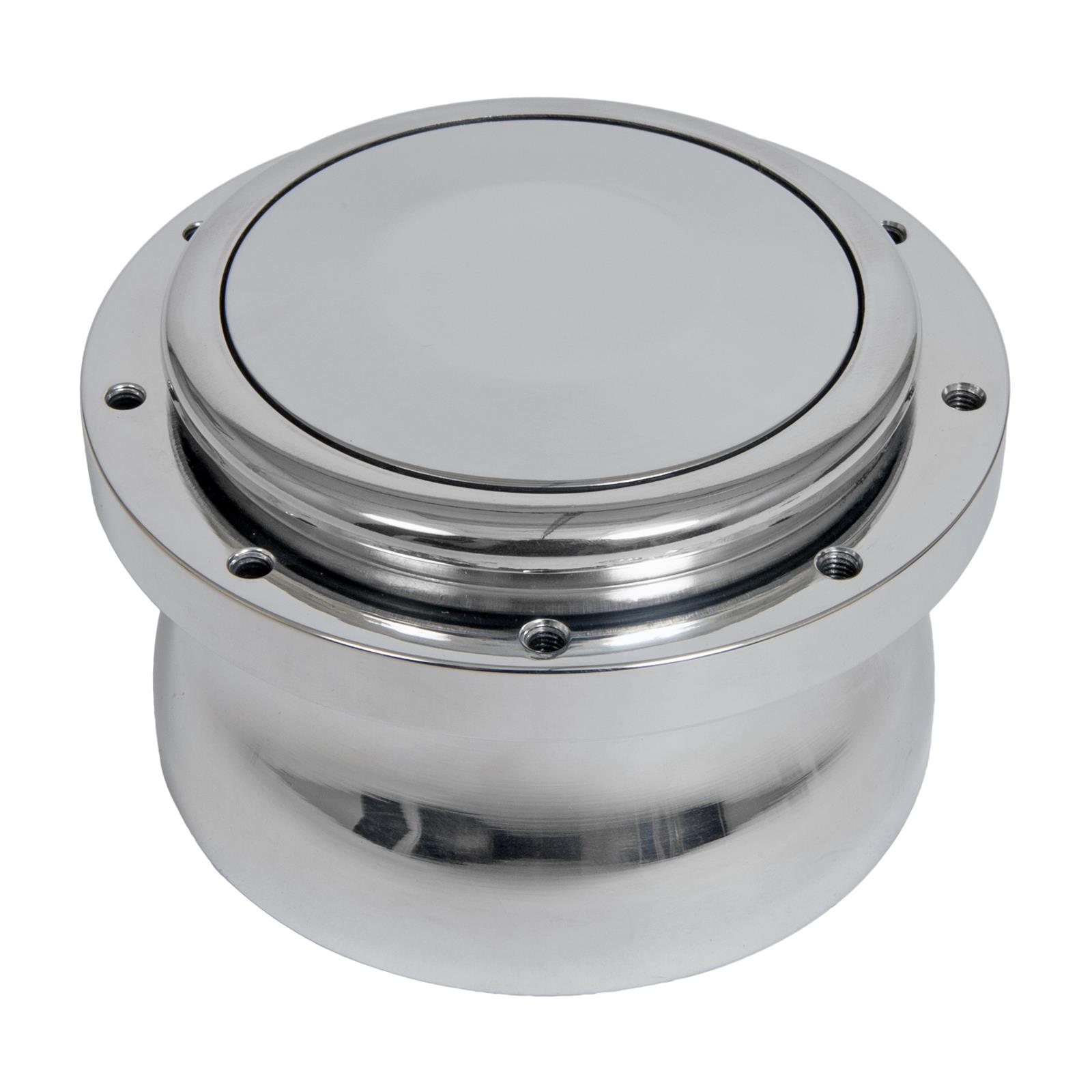 Lecarra Hub Adapter Kits B-64400 Steering Wheel Hub, Billet Aluminum, Polished, Horn Button, Polished, GM, Each thumbnail 3