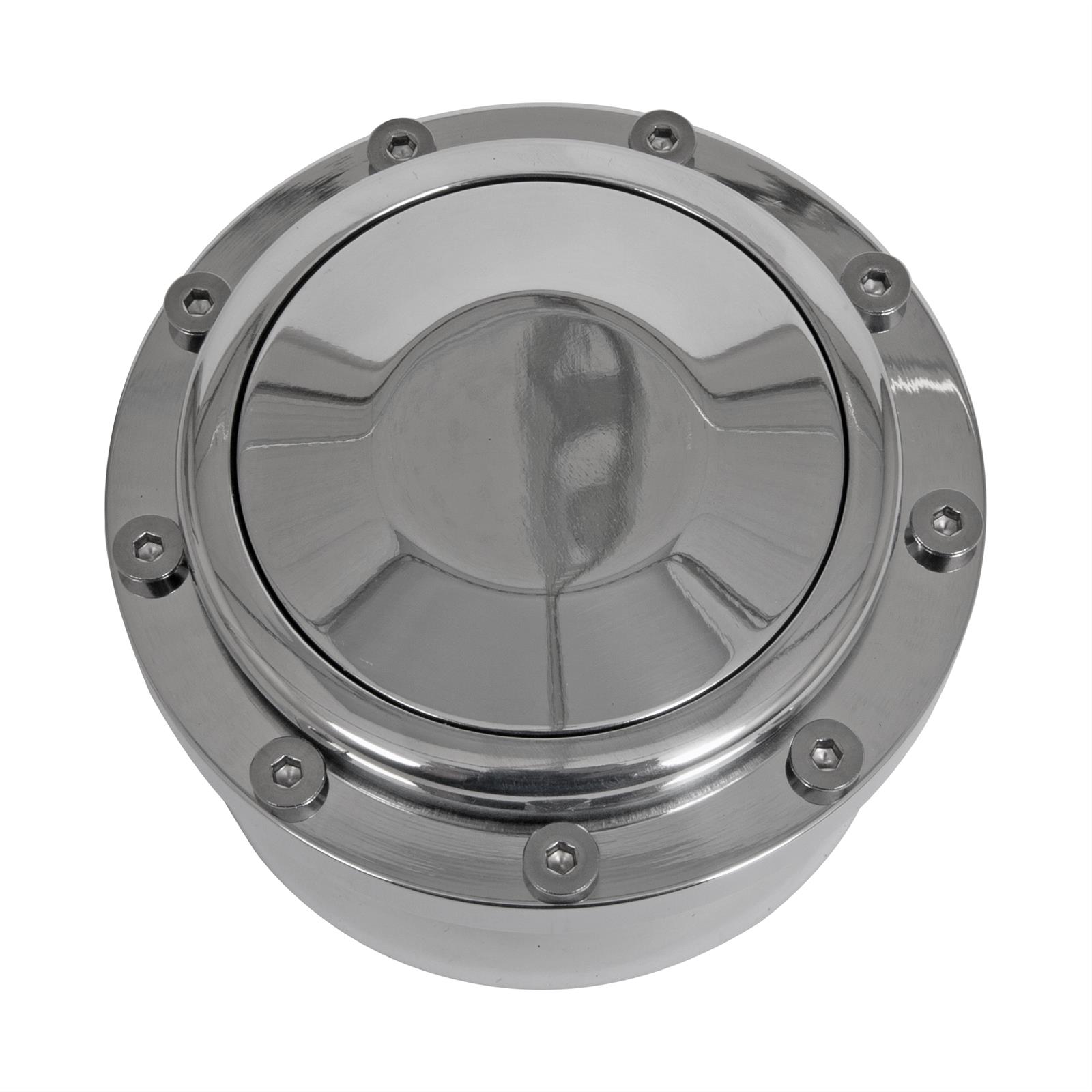 Lecarra Hub Adapter Kits B-64400 Steering Wheel Hub, Billet Aluminum, Polished, Horn Button, Polished, GM, Each thumbnail 2