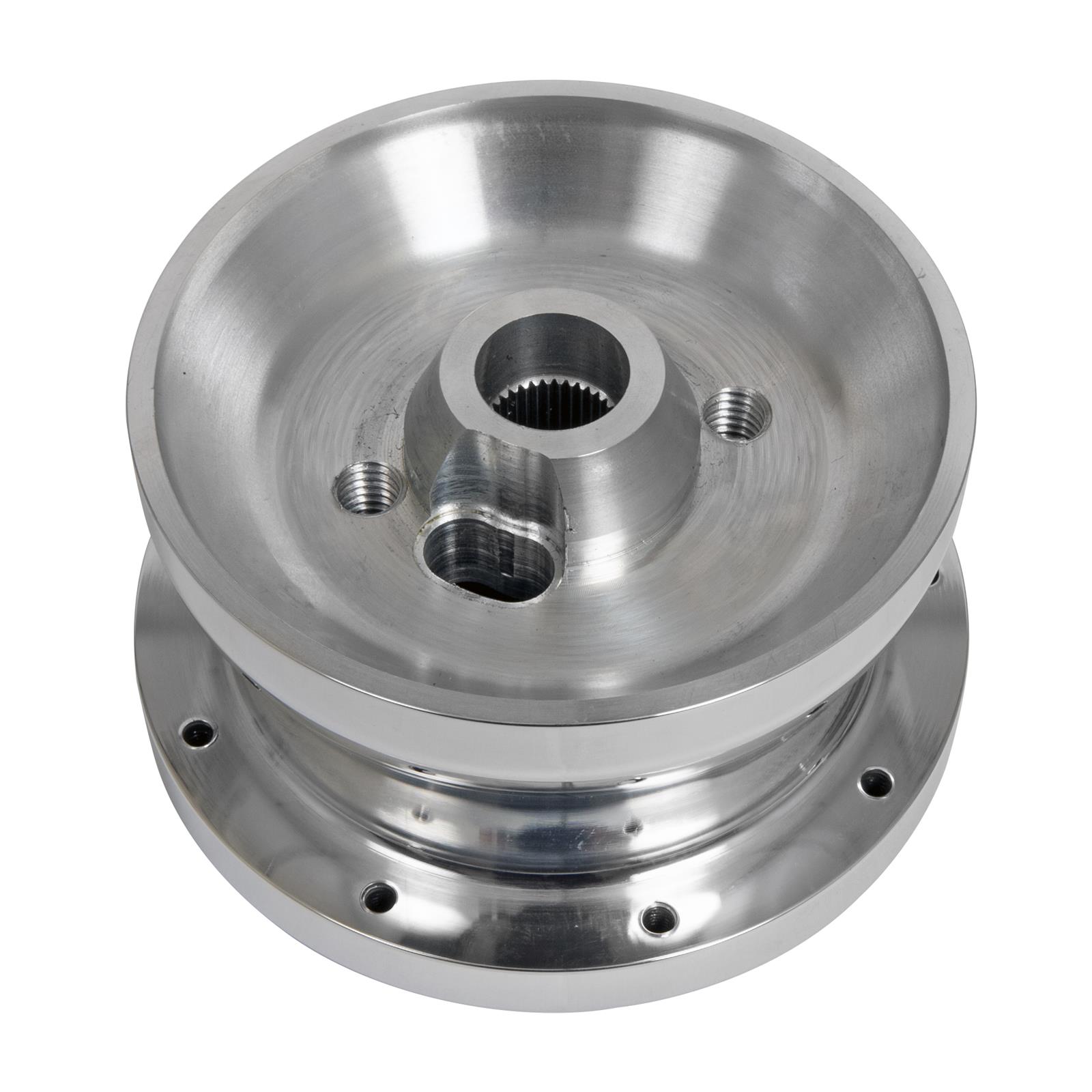 Lecarra Hub Adapter Kits B-64400 Steering Wheel Hub, Billet Aluminum, Polished, Horn Button, Polished, GM, Each